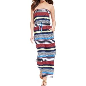 ⚫️ Tommy Hilfiger Womens Modal Blend Striped Maxi Dress​​